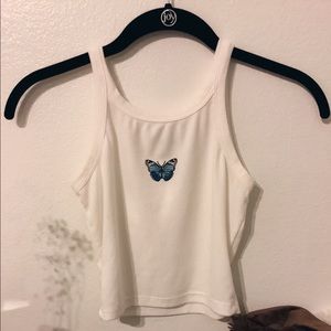 BUTTERFLY TANK TOP WHITE